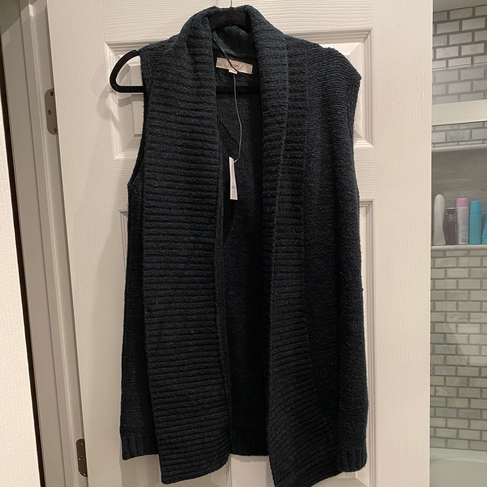 Loft open vest cardigan